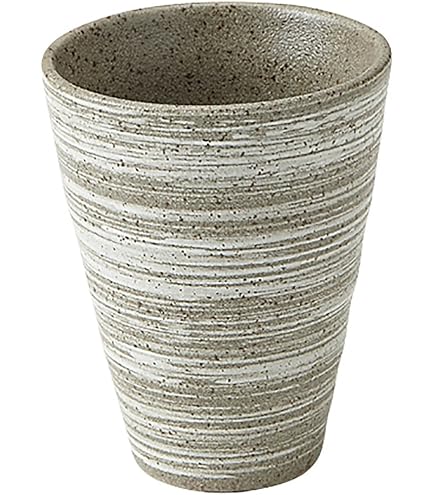 Amazon | 備前焼 鈴木美基 青備前 フリーカップ サイズ 8x高さ11cm